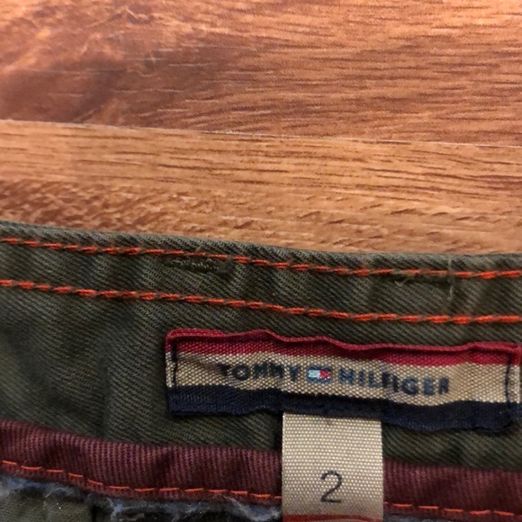 Olive Green Girlfriend Crop Pants - Picture 2 of 3